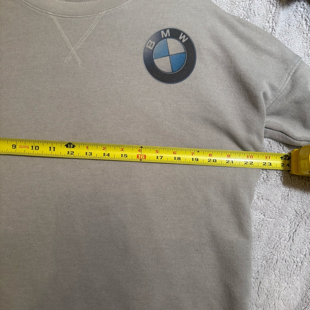 Time And Tru BMW Logo Sweatshirt Girls Large 12-14 Grey Crewneck - Picture 3 of 7